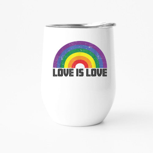LOVE IS LOVE Rainbow Pride Tumbler